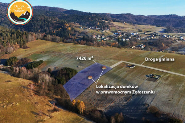 Grywałd - działki z pozwoleniem na domek 1a