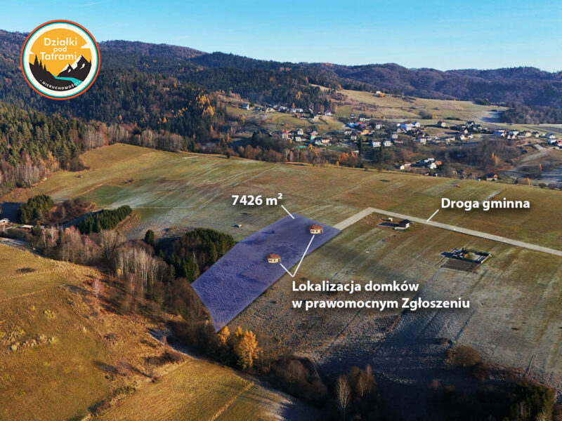 Grywałd - działki z pozwoleniem na domek 1a Grywałd - działki z pozwoleniem na domek 1a